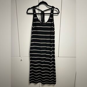 W by Worth Black and White Midi Dress